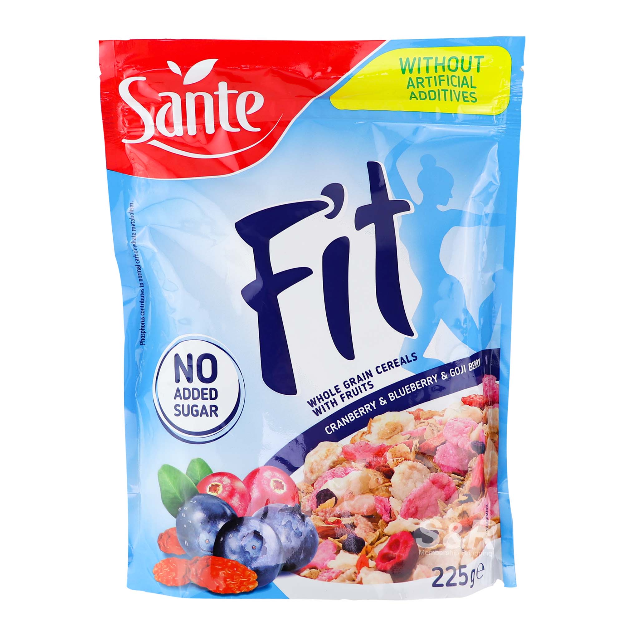 Sante Fit Cranberry Blueberry And Goji Berry Breakfast Cereal 225g